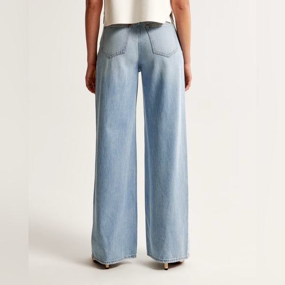 Abercrombie & Fitch Wide Leg High Rise Jeans Size 25/0L - Picture 4 of 5
